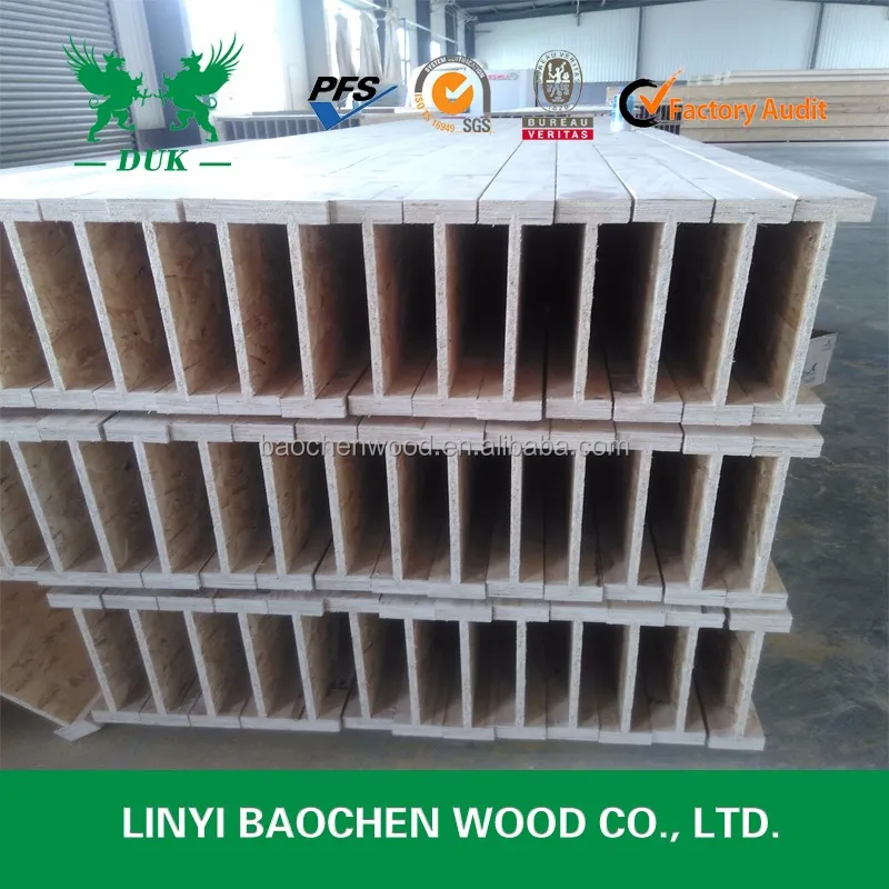 
Pine LVL flange H405 Wooden I Beam for building house 