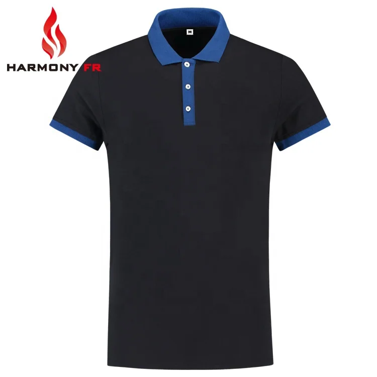 Wholesale OEM Cotton Mens Conductive Antistatic Safety Unisex Workwear Polo Flame Retardant Anti-static ESD T Shirts