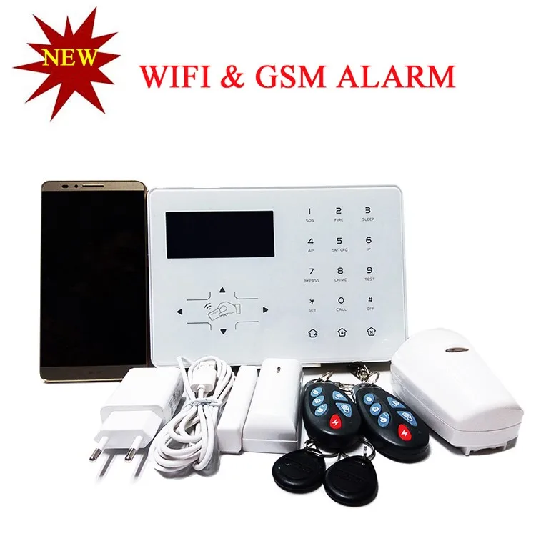 приложение Доступно WI-FI GSM Беспроводной Домашней Охранной Безопасности Беспроводной Системы Сигнализации