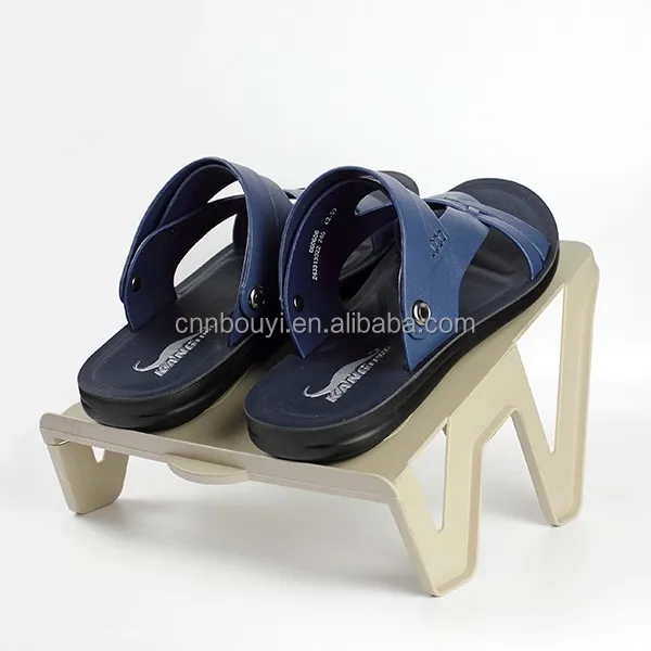 
fashion double layer plastic shoe shelf 