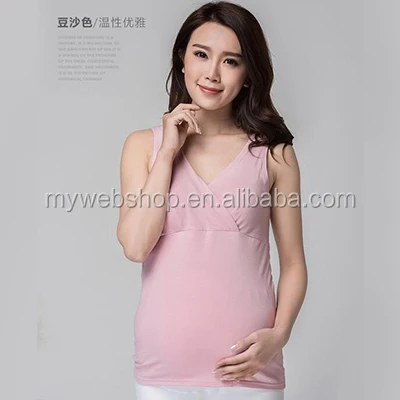 Maternity Underwear Cotton Nursing Camisole Pregnant Wireless Outdoor women maternity vest nursing vest maternity clothes