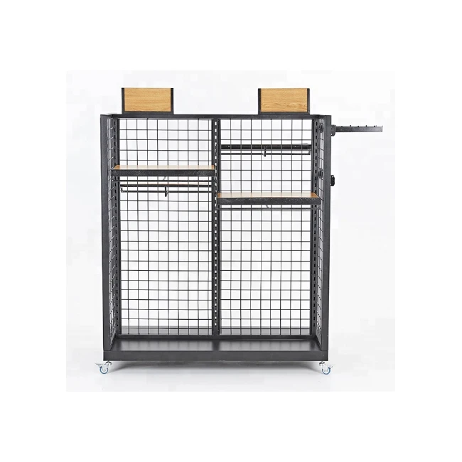 2019 rustic shelf stand shelving system metal rakcs movable gondola foldable display rack oil display shelf stands rack storage