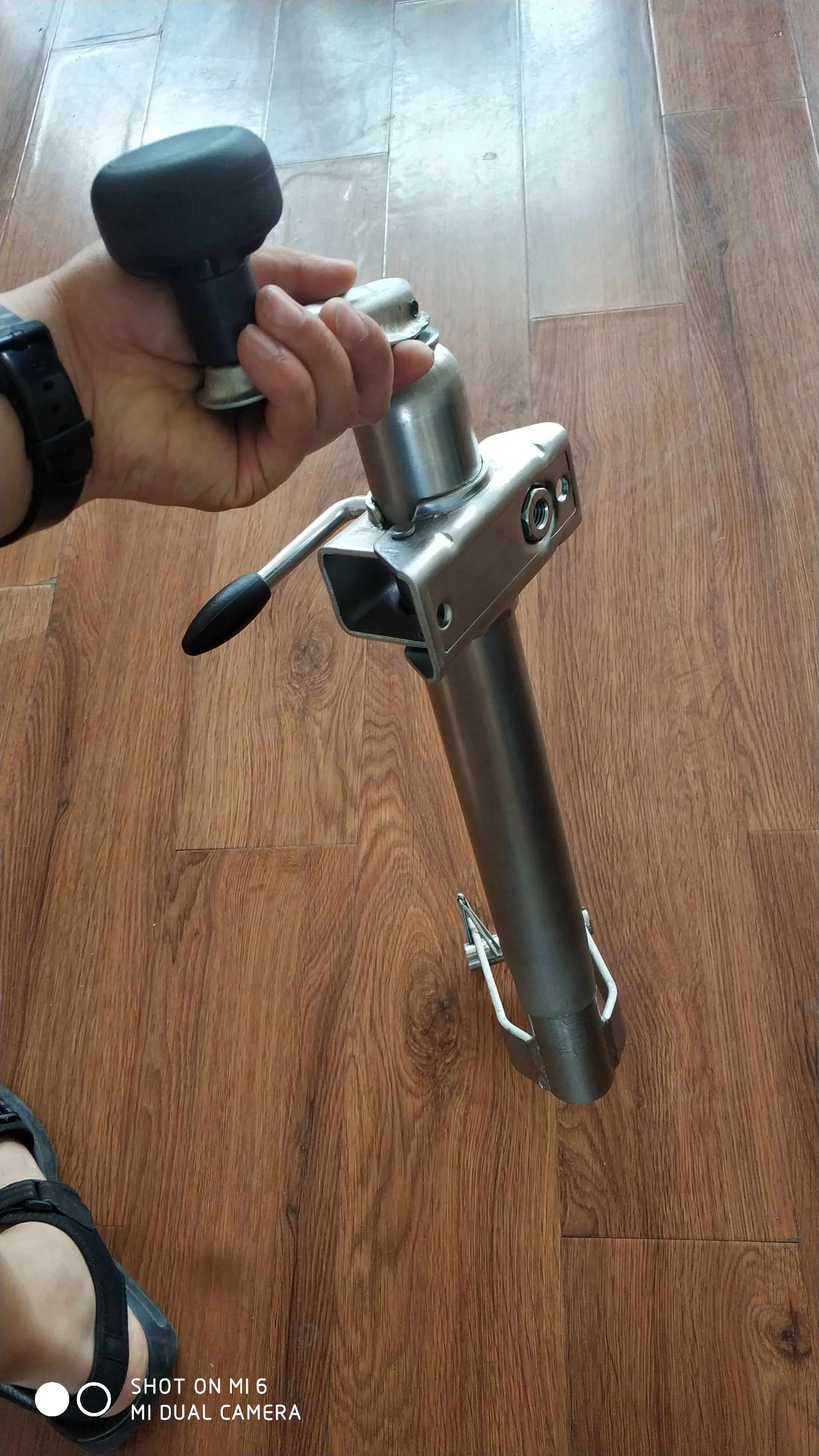 steel material heavy duty trailer jockey wheel 48 MM