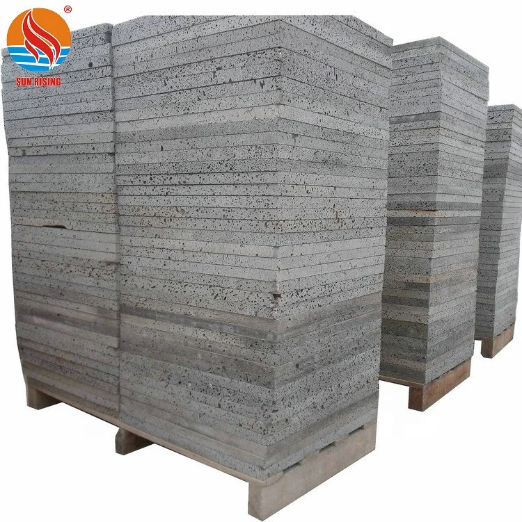 Черная вулканическая Лавовая каменная плитка 45x45