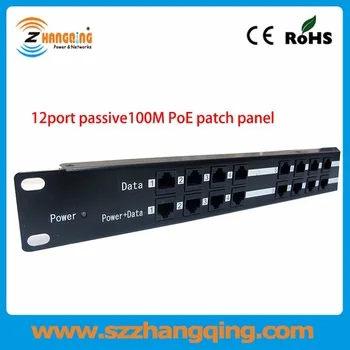 Multi Port PoE Injector 24V 48V 12 Port PoE Injector Patch Panel For Surveillance Camera
