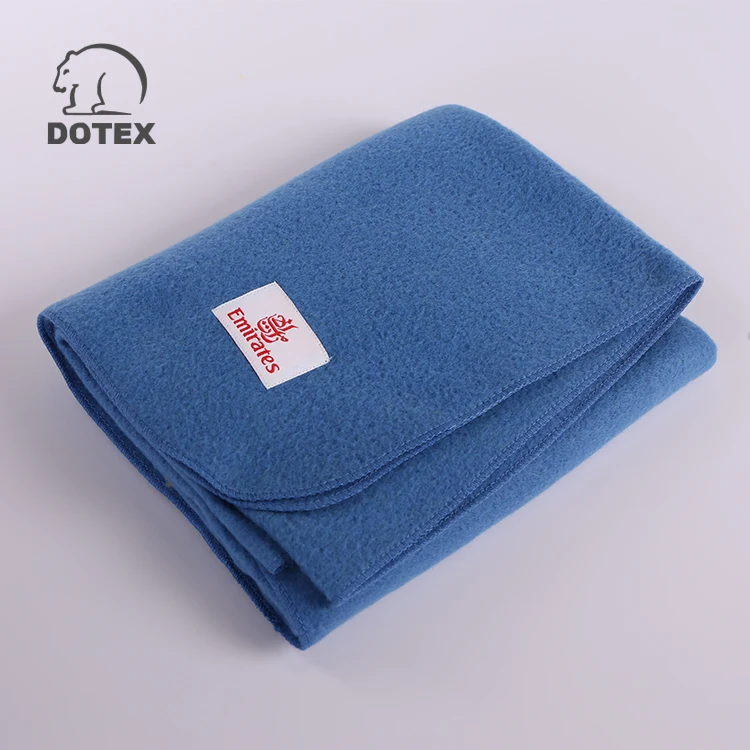 PLAID DESIGN Economical Classes Flame Retardant Polar Fleece Airline Blanket