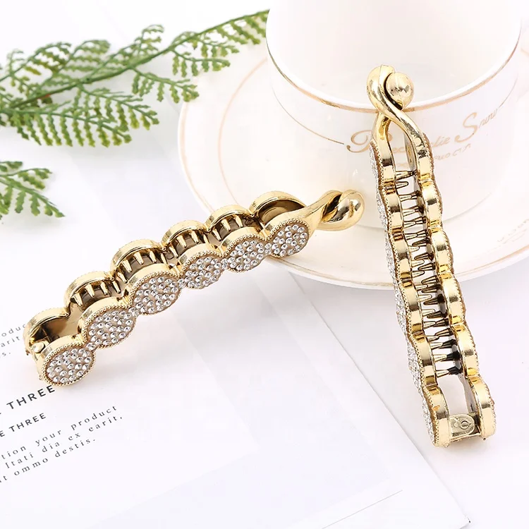 Women Plastic Hair Clip Diamond Hair Claws Accessories