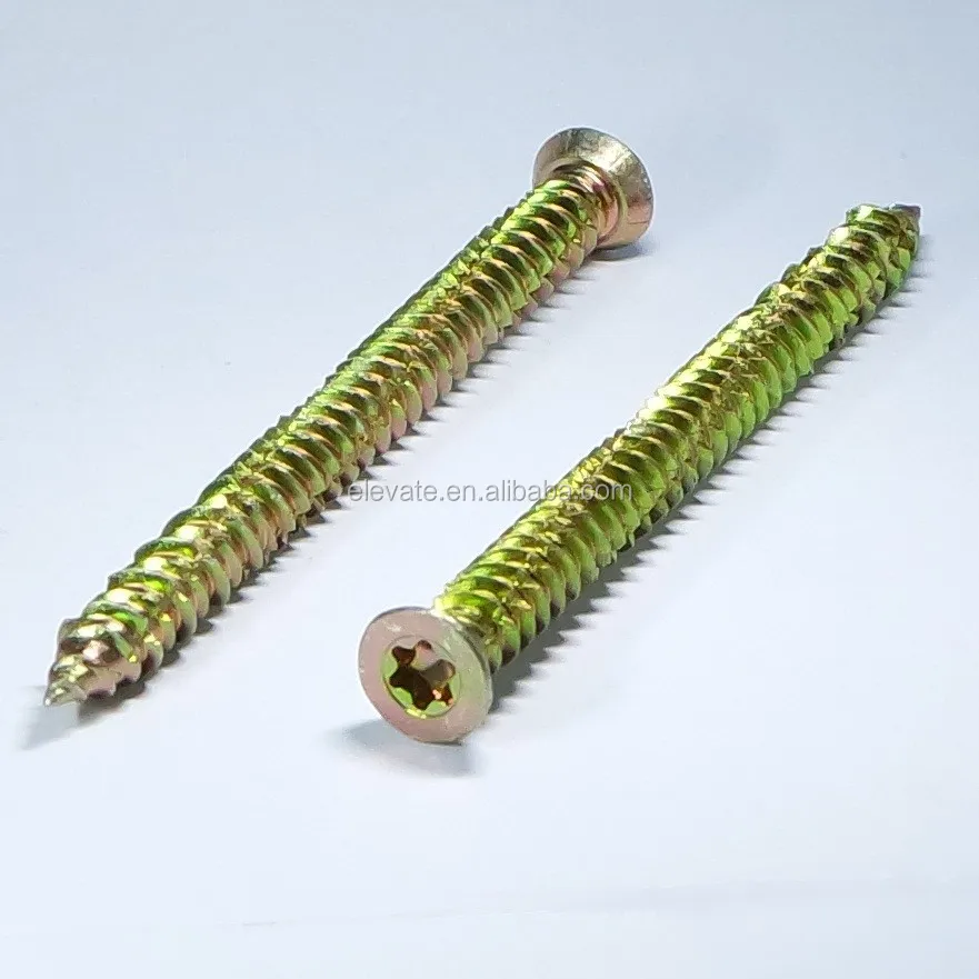 Cylinder Head T25 Torx Drive Hi-Lo+Twin Thread with 3 Thread Notch Sharp Point Frame Concrete Screw