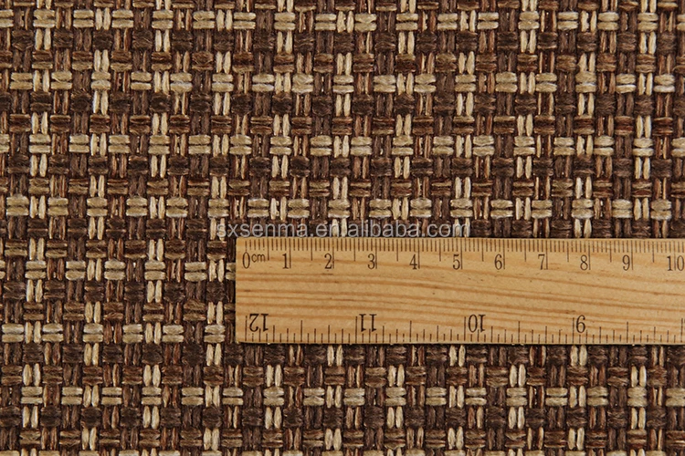 
New products yarn dyed plaid check linen pillow fabric for sofa furniture 