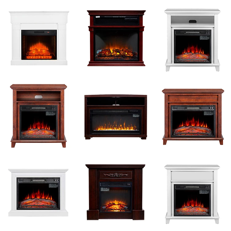 free standing led flame electric fireplace decorative for european