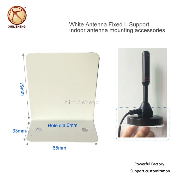 Factory Custom Galvanized Steel Stamping l shaped Brackets for Antenna