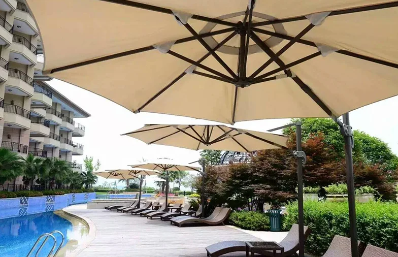 outdoor garden advertising umbrella beach with base