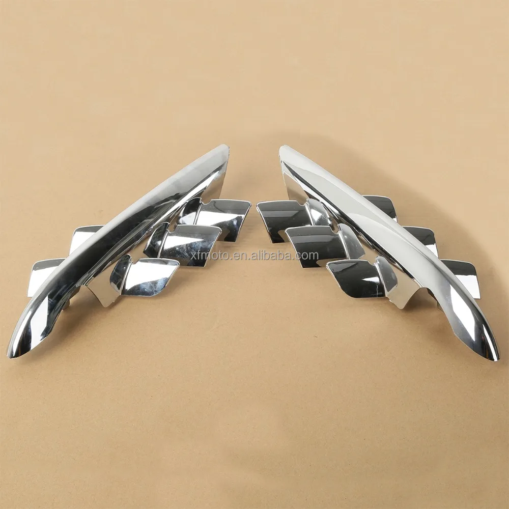 TCMT Chrome Shark Gills Fairing Accents For Honda Goldwing GL1800 GL 1800 2001-2010 XF29011919-E