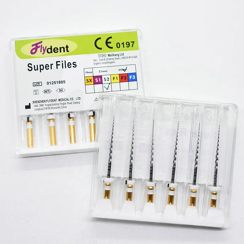 dental instrument rotary super files engine golden files heat activation dental tool for dentist material