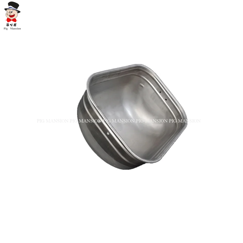 Система подачи свиней, кормушка из нержавеющей стали с технологией прессования в рубчик
