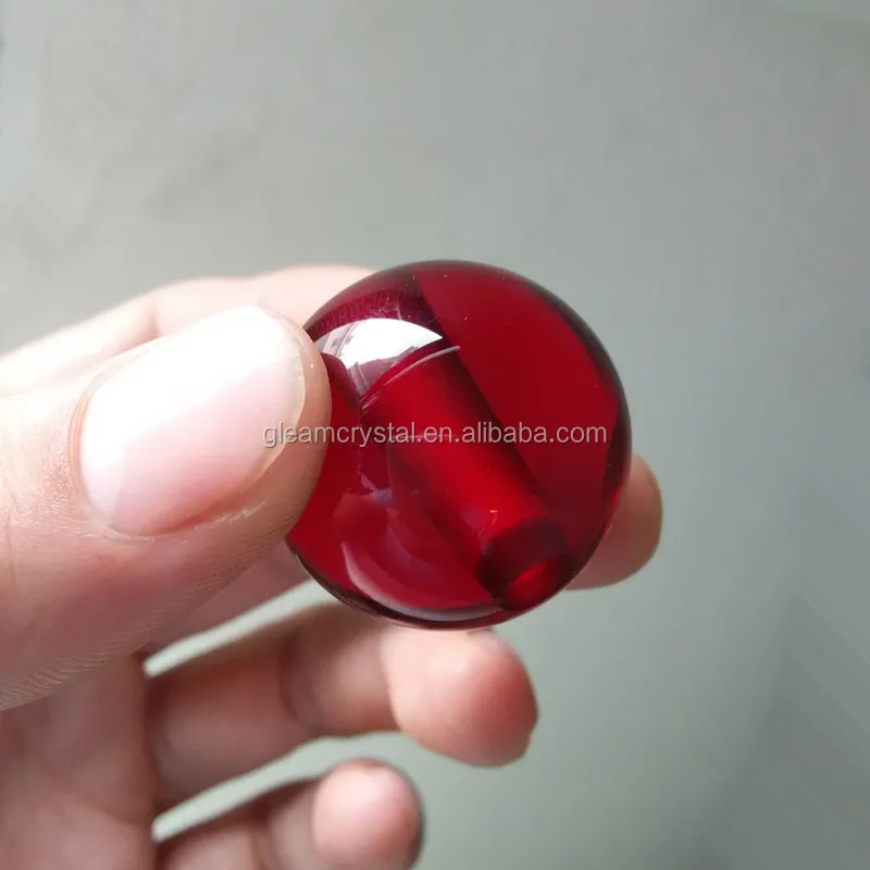 Seven Color Glass Ballwith hole, High quality solid Crystal Ball