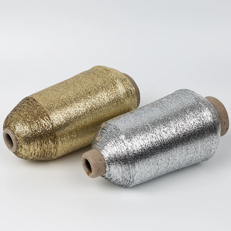 Разноцветная металлическая нить с люрексом для вязания/вышивки ковров