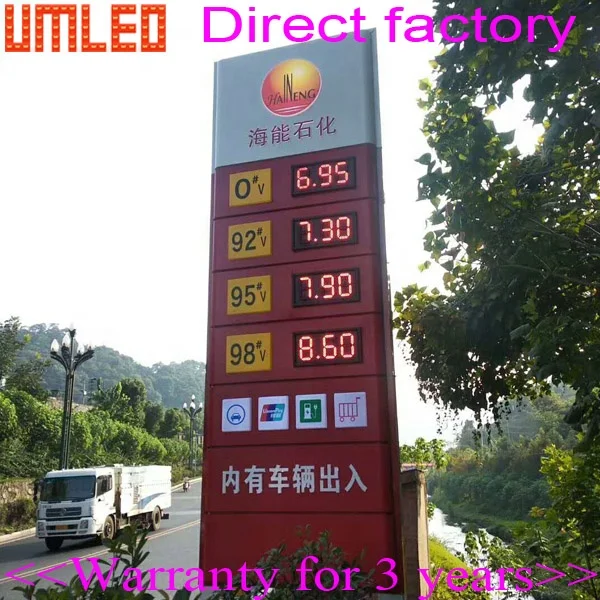 Led Digital Gas Station Led Price Sign