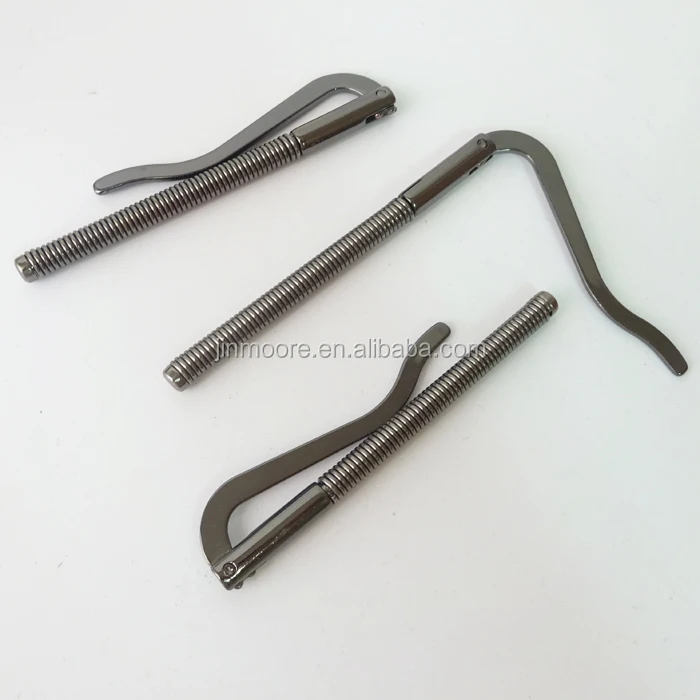 BMC01 4 Colors Brass Tie Bar Spring Money Clip Clasp For Men Wallet