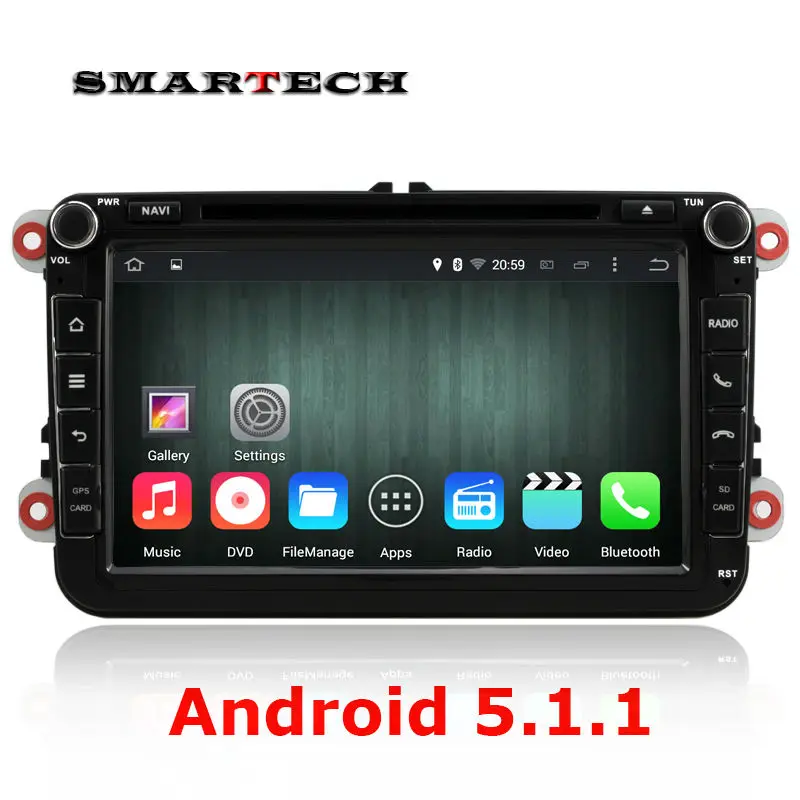 Android 5 1 quad core 2 din car radio gps dvd player For VW Volkswagen Passat