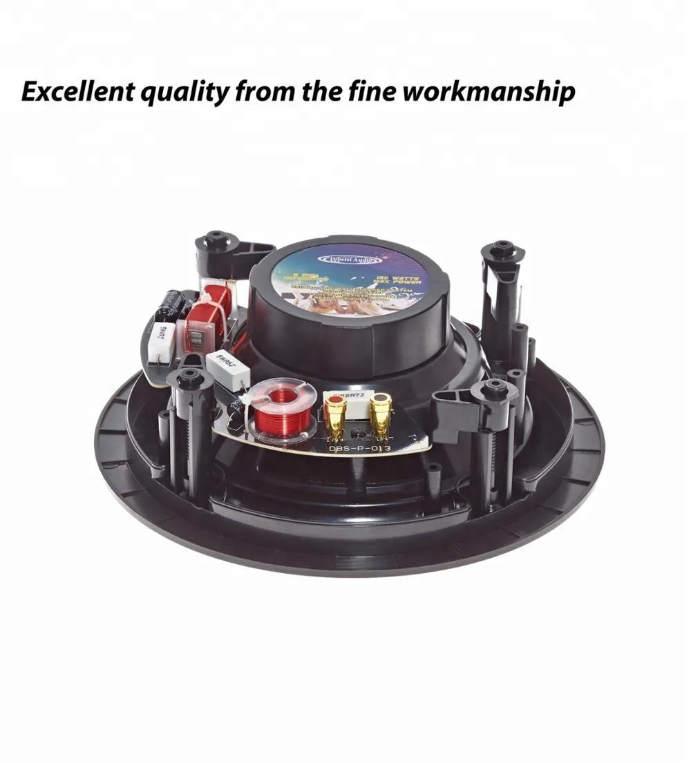 DIBEISI wholesale hot sell 5.25/6.5/8/10 inch 2 way stereo flush mounted in ceiling speaker (pairs) DC5002