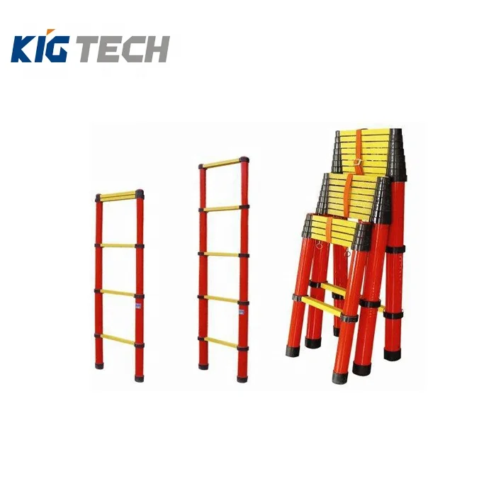Good performance High insulation Fiberglass double side A type ladder