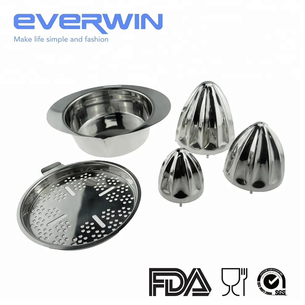 Manual Stainless Steel Lemon Juicer with 3 Replaceable Juicers,Hand Citrus Squeezer