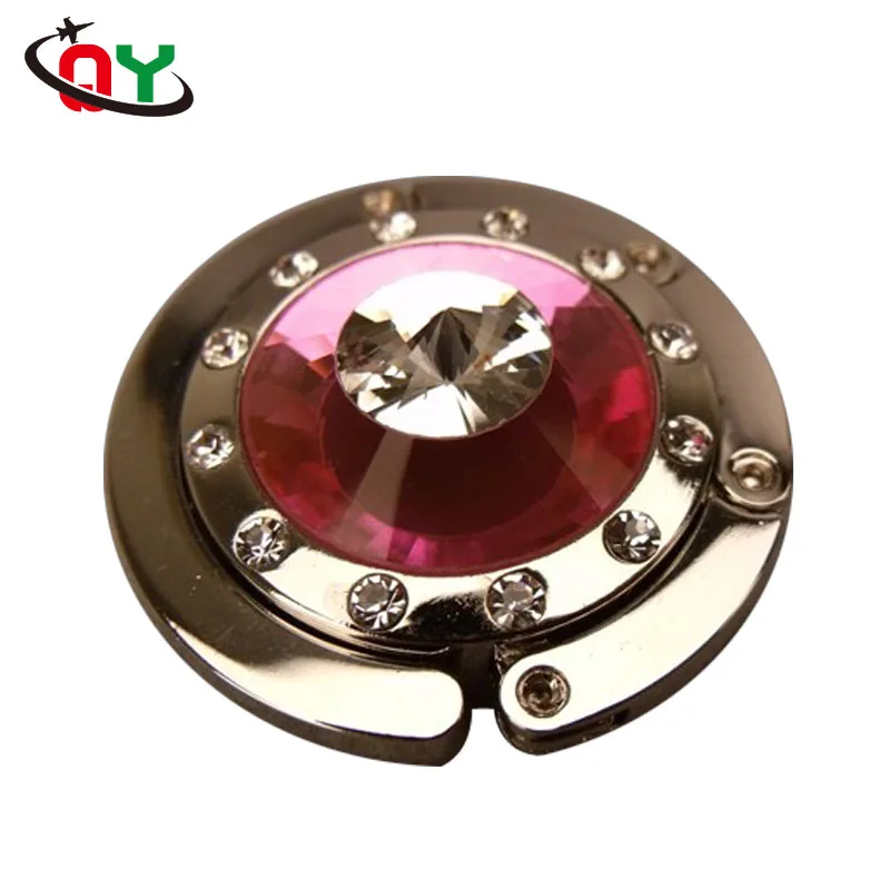 2023 wholesale cheap color bag hanger hook zinc alloy custom logo metal bag holder