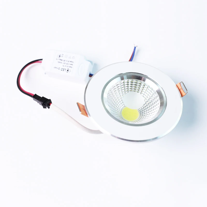 Led spotlight cob 3w 5w 9w 12w 15w 30w recessed downlight sky night lamp