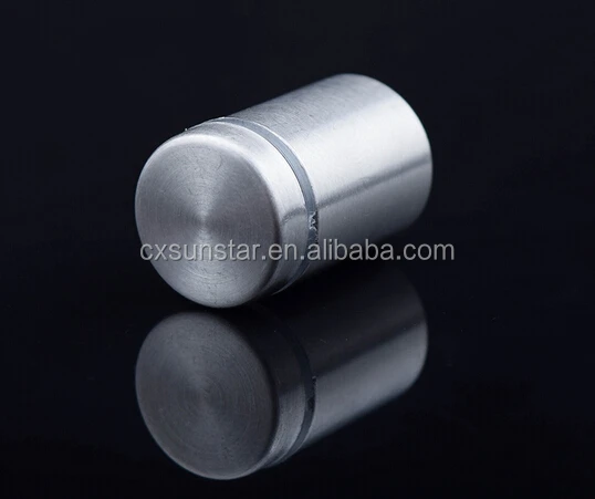 Hollow stainless steel sign holder screws 12*25mm glass standoff bracket