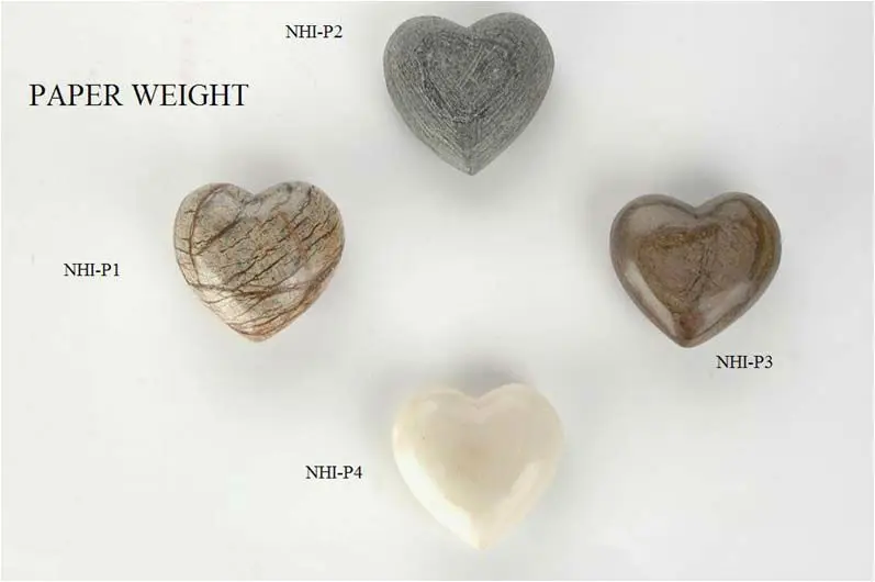 soap stone heart paper weight
