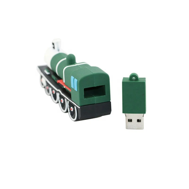 Custom pendrive 32gb USB PVC flash drive train shape