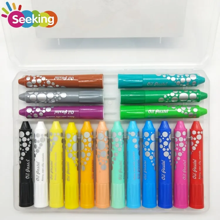 oil pastel manufacturer factory price 18 colours silky wax multicolor oil pastel art