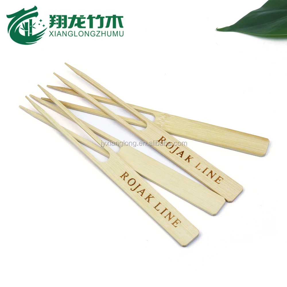 Bamboo Double Prong Skewers For Barbecue Grilling Kabob