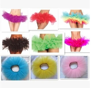 Women  Organza Dancewear Tutu Skirt Adult 5Layer Ballet Pettiskirt Princess Party Skirt