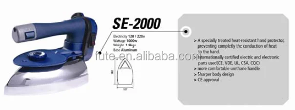 
SILVER STAR STEAM ELECTRIC IRON SE-2000 