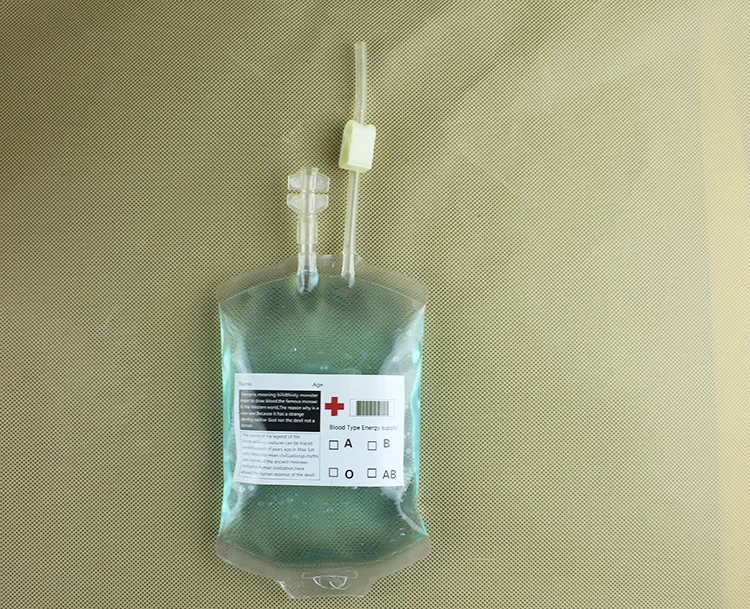 Drink Container Cups Syringe Bag Print Blood Theme Crazy Halloween Party PE Screen Printing Infusion Bag Beverage Disposable