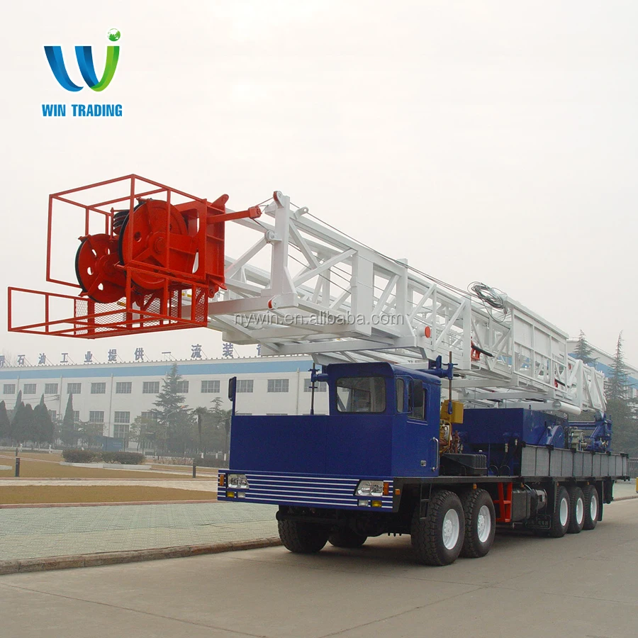 
RG API Standard Oil Field Oil and Gas Well Bore Hole Truck Mounted Mobile 550hp ZJ10 Drilling and Workover rig 