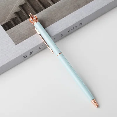 
Wholesale stationery cute cartoon dreamy crown ballpoint pen classic metal pen fashion custom metal ballpoint pen 