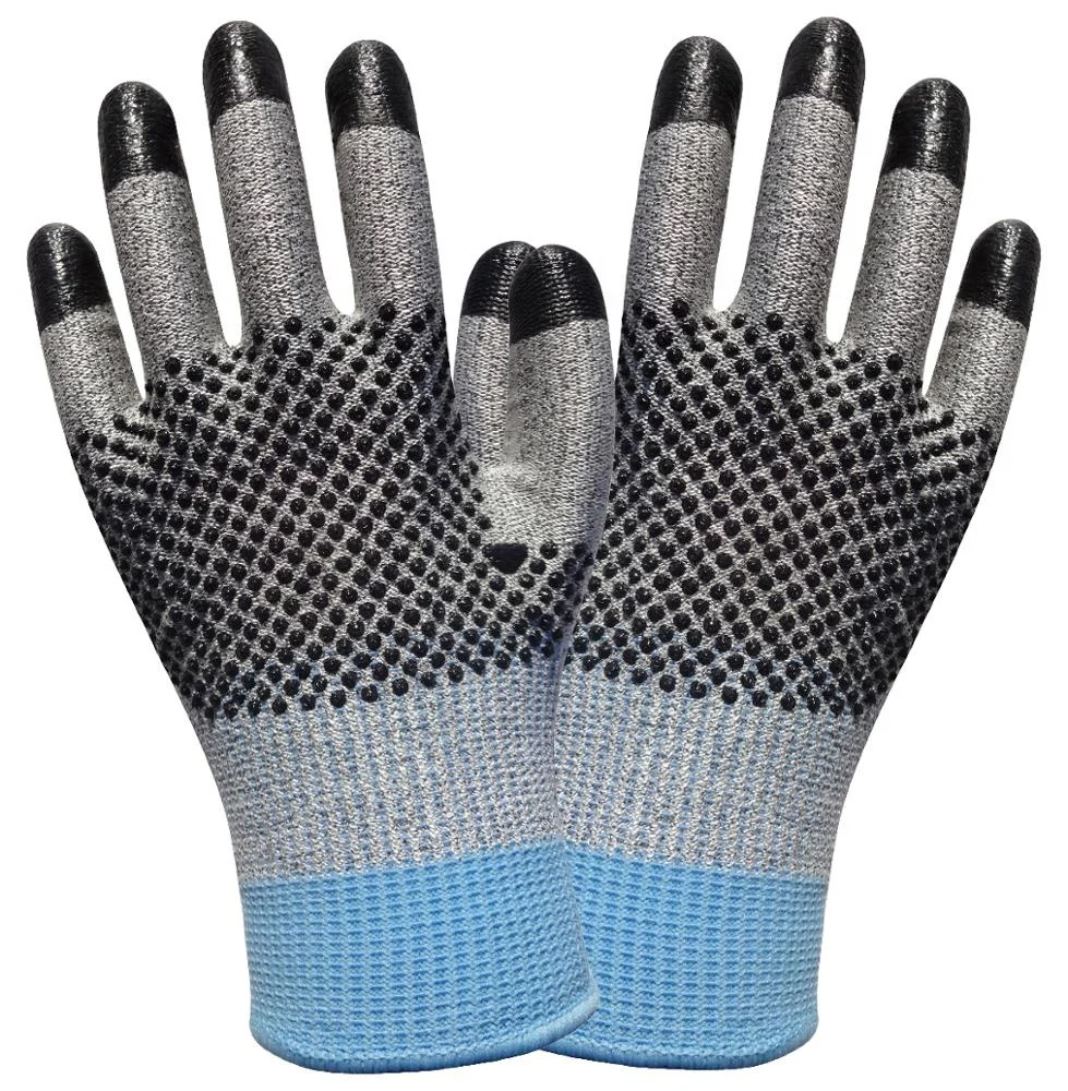 Smaller Order Quantity aramid fibre Gloves Coated Latex Palm Cut Resistant Gloves cut 3