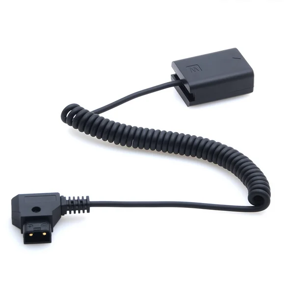 V-образное крепление D-Tap для NP-FW50 Переходник постоянного тока мощность аккумуляторная батарея адаптер спиральный кабель для a7 a7ii a7s a7r a7sii a7rii