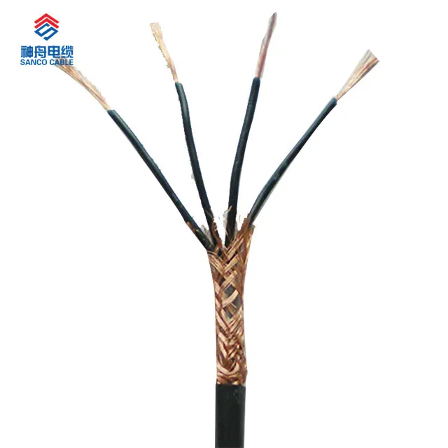 Wire copper shield fluoroplastic control cable with insulation