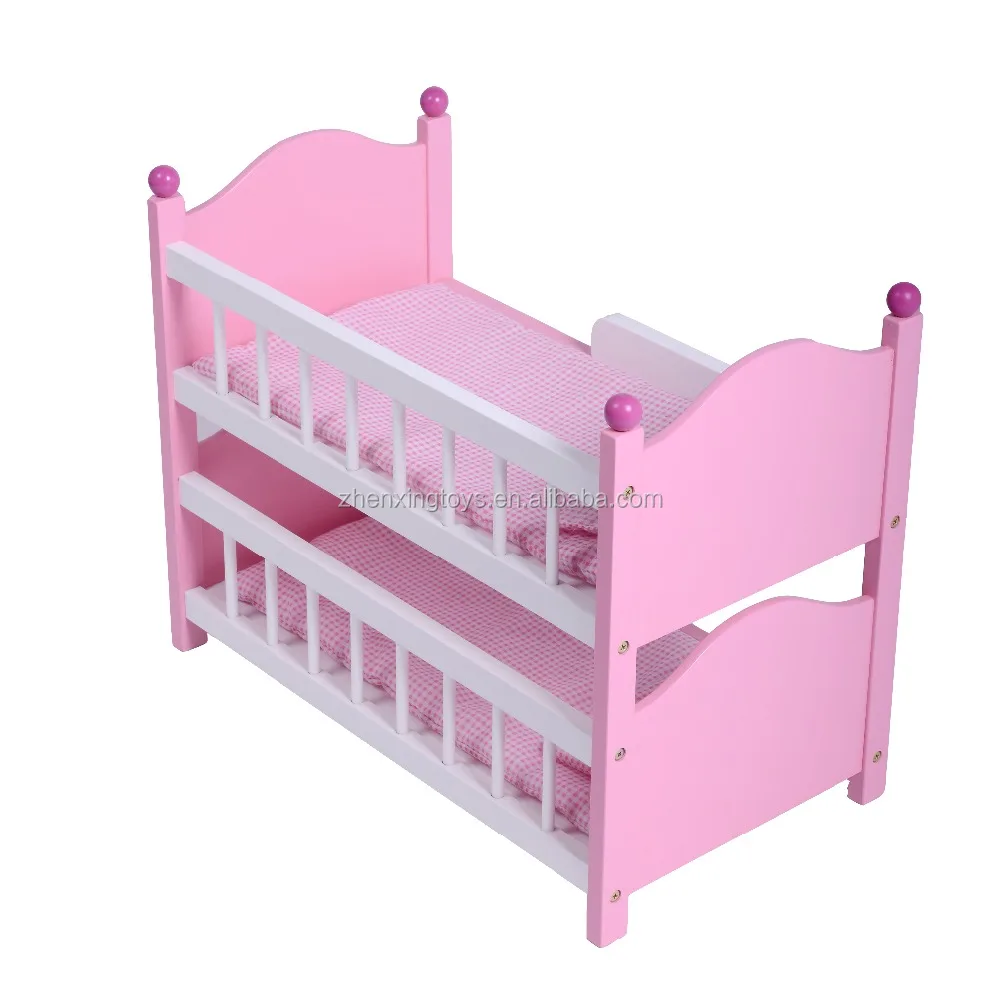 
Hot sales new design star wooden baby doll bed 