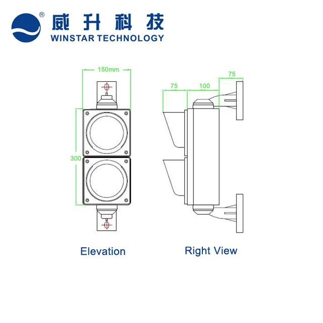 led traffic signals light mini size and low cost traffic lights 100mm
