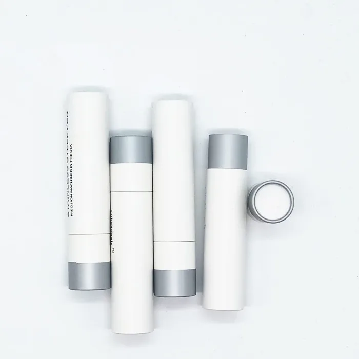 
White Biodegradable Small Cardboard Containers Paper Tube For Toothpaste Tablets Packaging 