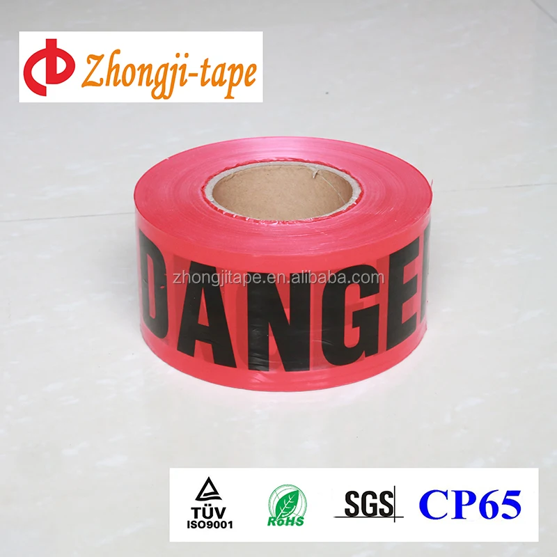 Factory directly offer High visibility  PE custom design barrier tape