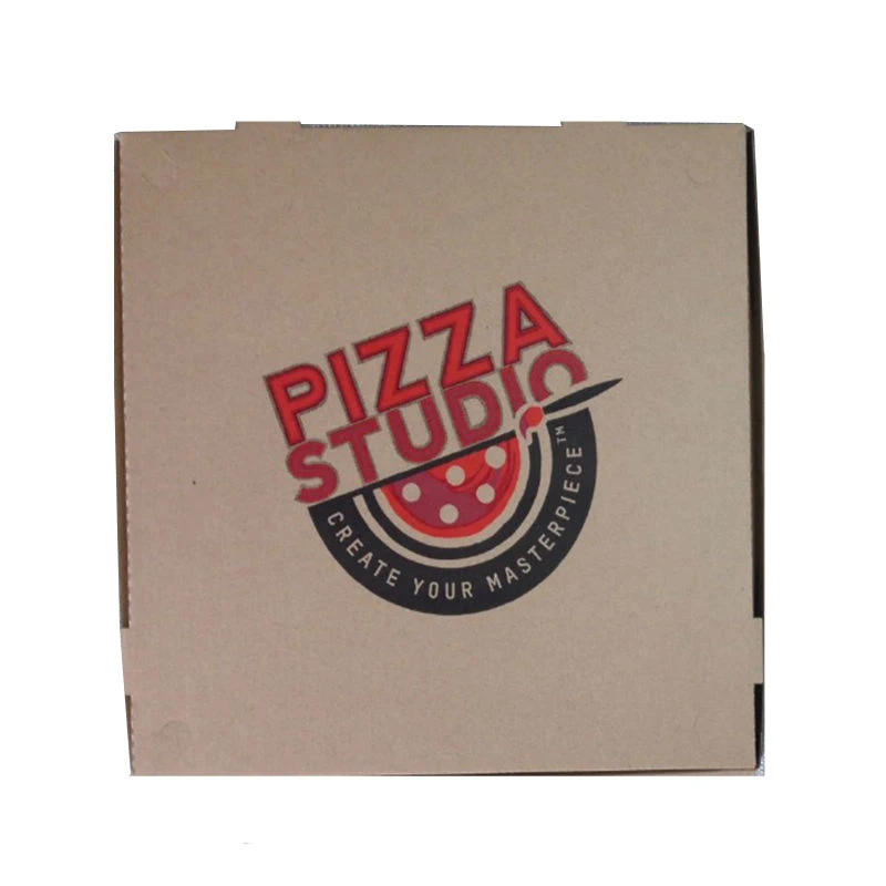 
Cardboard box 3-Layer E-Flute Flexo 12 inches custom cheap corrugated pizza box 