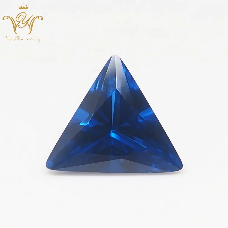 Synthetic Blue Gemstone Triangle Cut 113# Spinel Gemstones