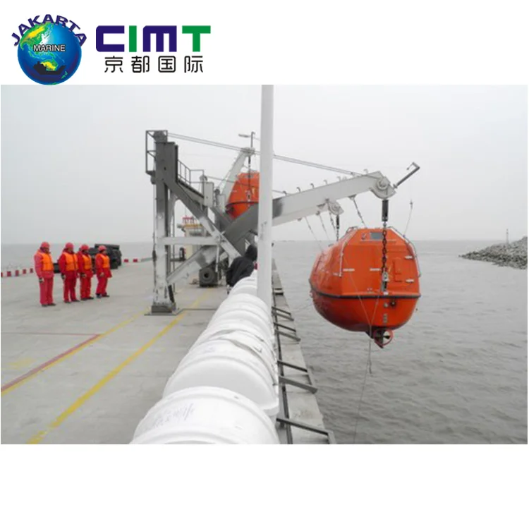widely used 4.5M 6P fast frp rescue boat for sale/Totally Enclosed Freefall enclosed lifeboat for sale approval by CCS/ABS