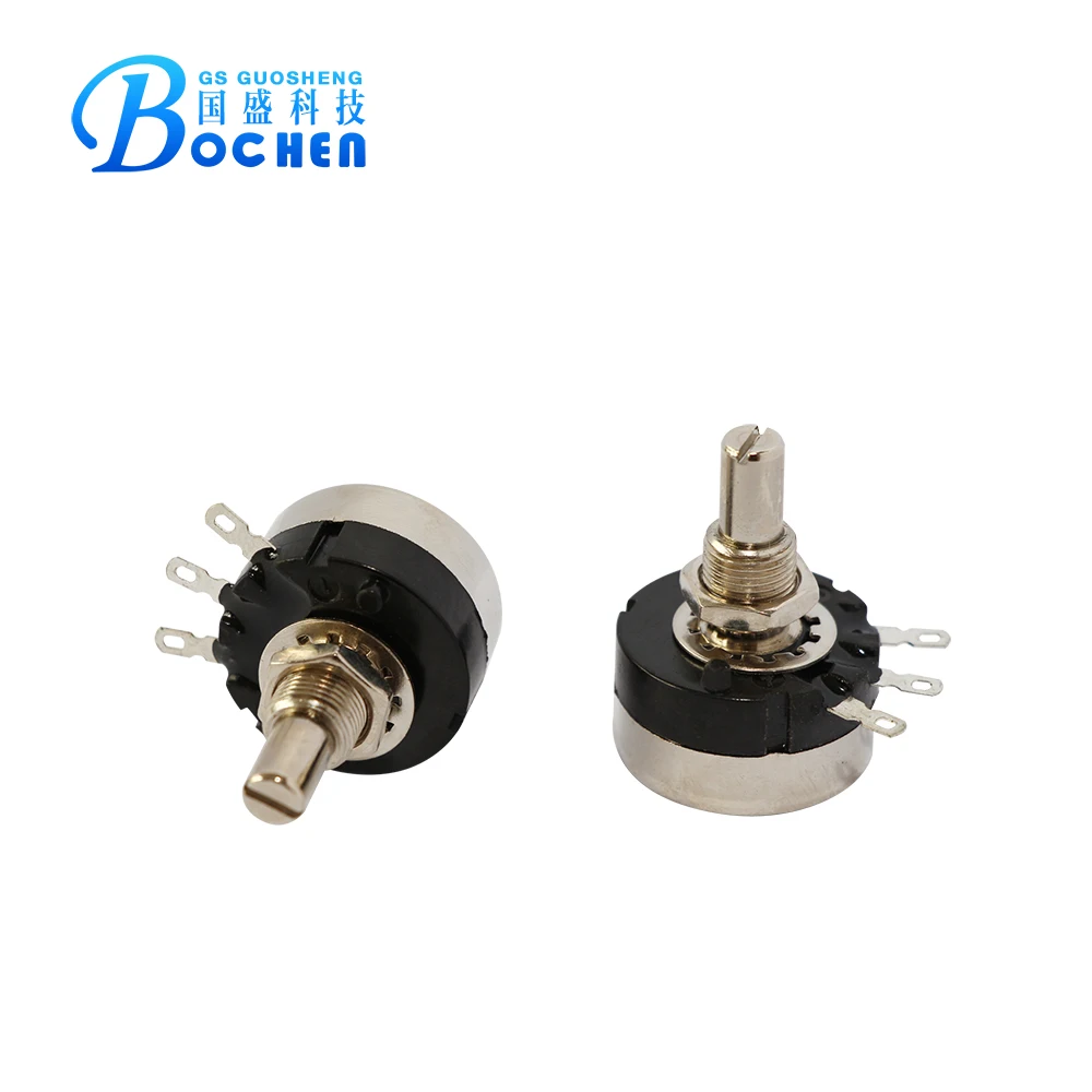 Hot sale RV24 Metal shaft 20mm linear potentiometer for guitar